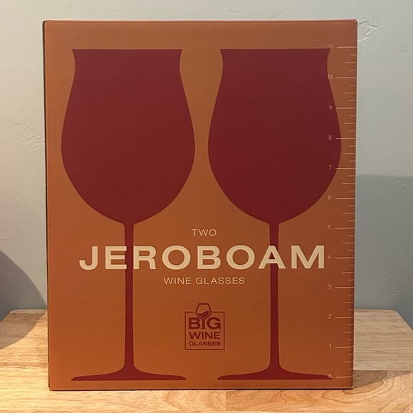 Set of 2 JEROBOAM BIG WINE GLASSES. Brand new in box. - Picture 2 of 8